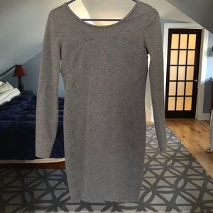 Athlete fitted gray dress